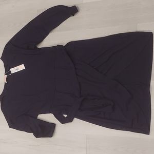 NWT Tie waist overlapping tulip dress